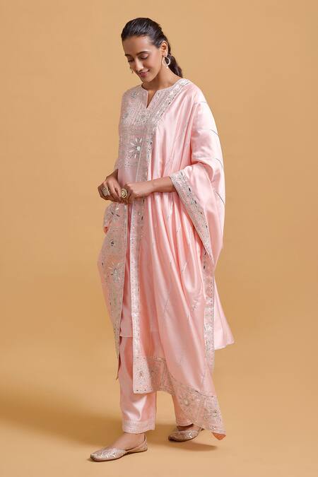Buy Gulabo By Abu Sandeep Pink Modal, Chanderi Sequins, Embroidery Dupatta Online at Aza Fashions Buy_Gulabo By Abu Sandeep_Pink Modal, Chanderi Sequins, Embroidery Dupatta _Online_at_Aza_Fashions