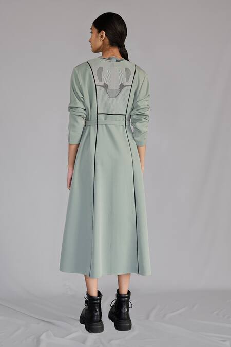 Anurag Gupta Knitted Panel Dress 