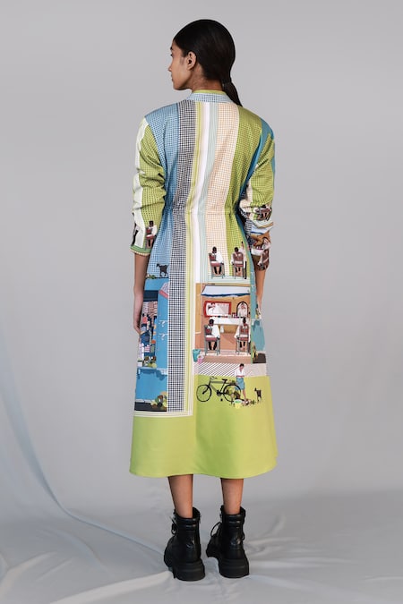 Anurag Gupta Street Printed Long Dress 