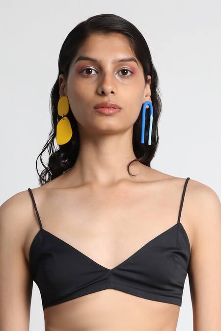 Forty Four_Multi Color Crepe, Cotton, Lycra Embroidery V-neck Designer Jacket Set _Online_at_Aza_Fashions