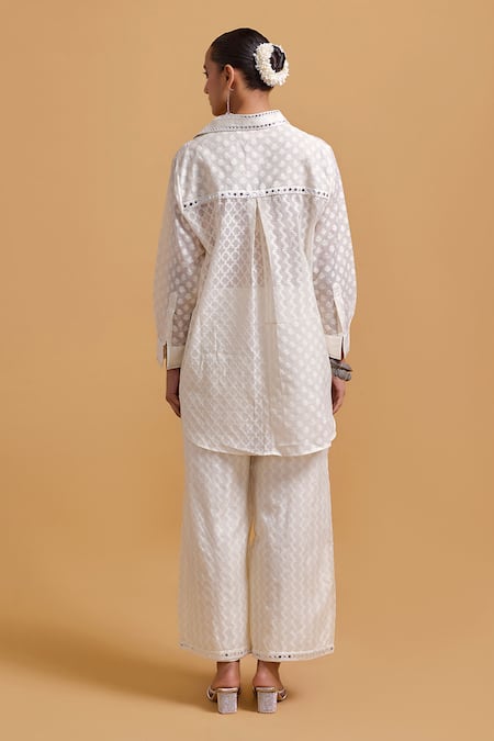 Shop Gulabo By Abu Sandeep Off White Cotton Designer Pant at Aza Fashions Shop_Gulabo By Abu Sandeep_Off White Cotton Designer Pant _at_Aza_Fashions
