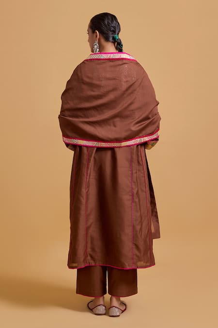 Gulabo By Abu Sandeep Chanderi Designer Dupatta 