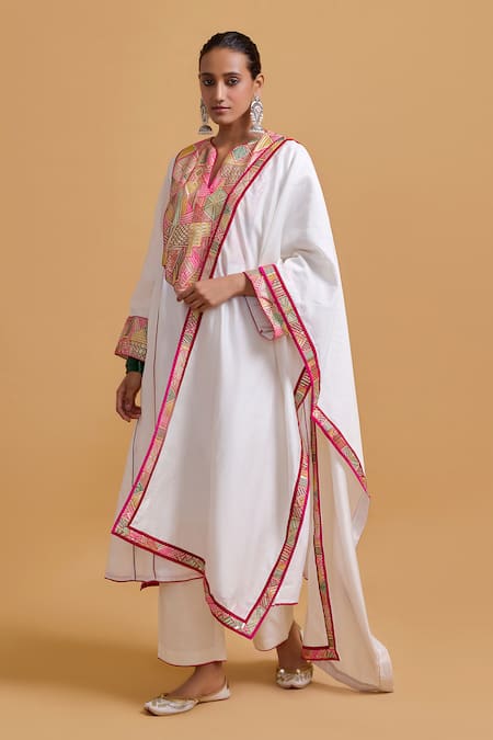 Gulabo by Abu Sandeep Designer Chanderi Dupatta  