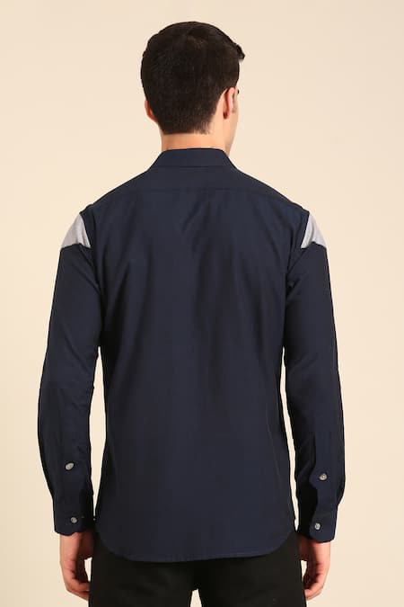 Mayank Modi - Men Malai Cotton Shirt