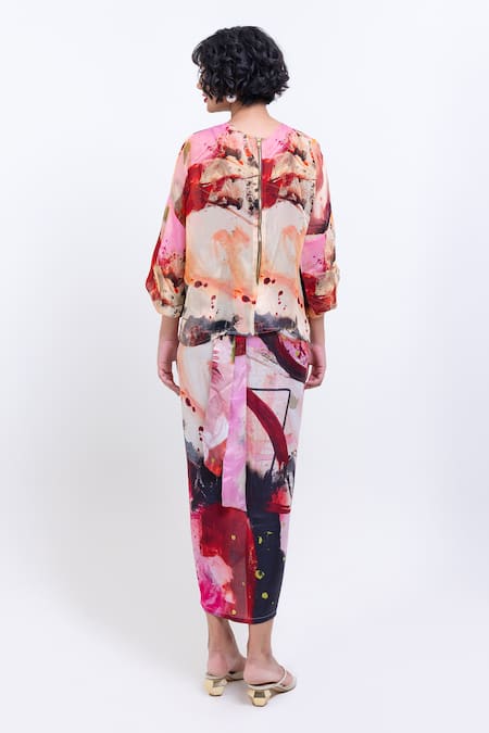 Pop Sugar Multi Colour Organza Top 