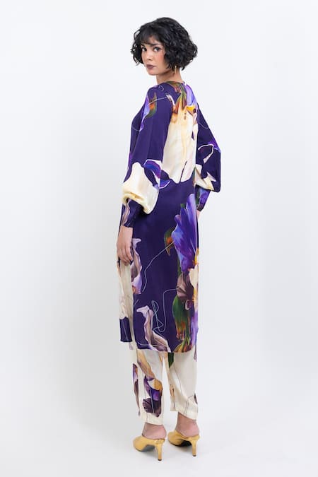 Pop Sugar Floral Print Kurta & Pant Set 