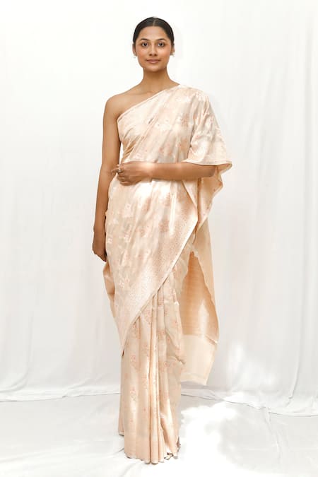 Neha & Tarun Gold Silk Woven Saree