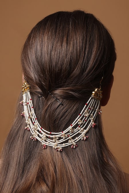 Dugran By Dugristyle Gold-Plated Petal Whisper Braid Pin 