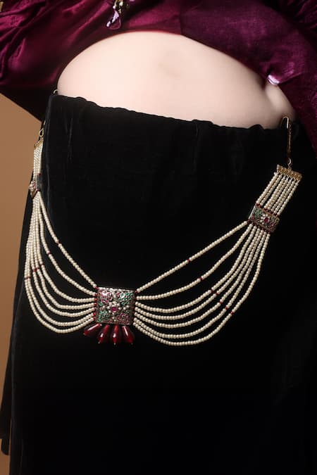 Dugran By Dugristyle Multi Color Scarlet Reverie Kamarband 