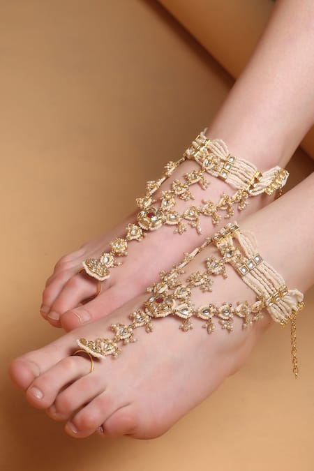 Dugran By Dugristyle Rosefire Elegance Gold-Plated Anklet 