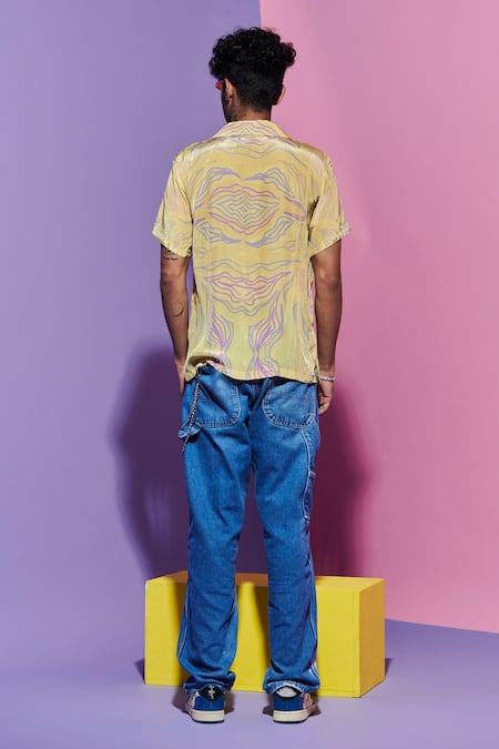 Esha L Amin Men's Amoeba Print Shirt 