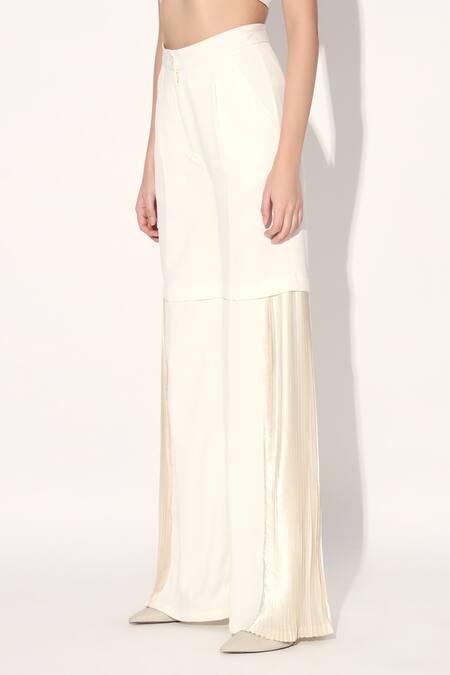 Buy Linetribe_ White Crepe Imported Pant Online at Aza Fashions Buy_Linetribe__White Crepe Imported Pant _Online_at_Aza_Fashions