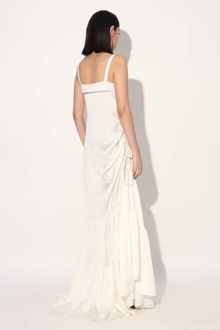 Linetribe_ White Designer Gown 