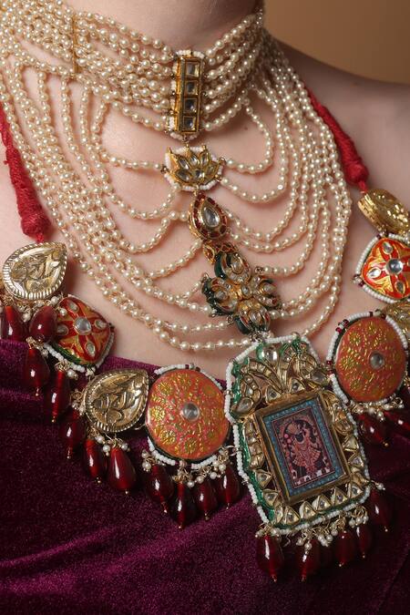 Buy_Dugran By Dugristyle_Multi Color Twilight Blush Haar Pendent Necklace 