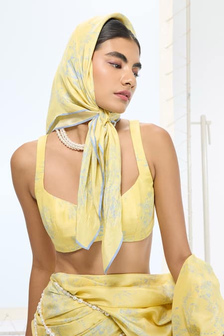Ekaya Banaras Handwoven Digital Print Scarf 