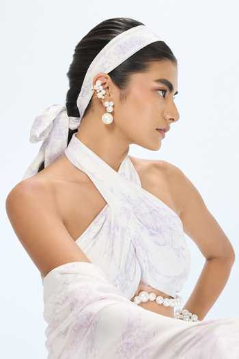 Ekaya Banaras Designer Handwoven Silk Scarf 