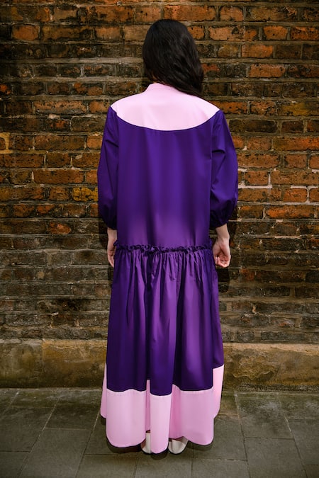 Therealb Color Block Designer Dress 