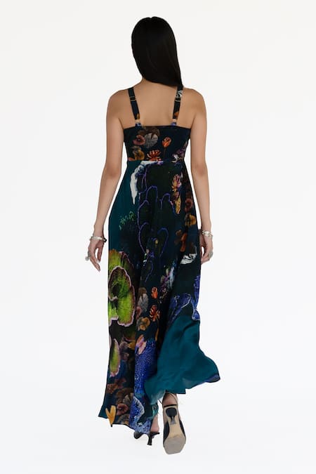 Amka Midnight Blue Designer Dress 