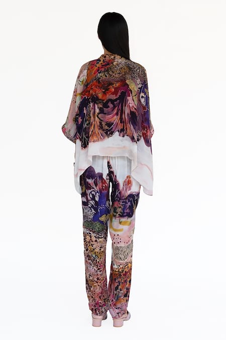 Amka Rose Pink Designer Pant 