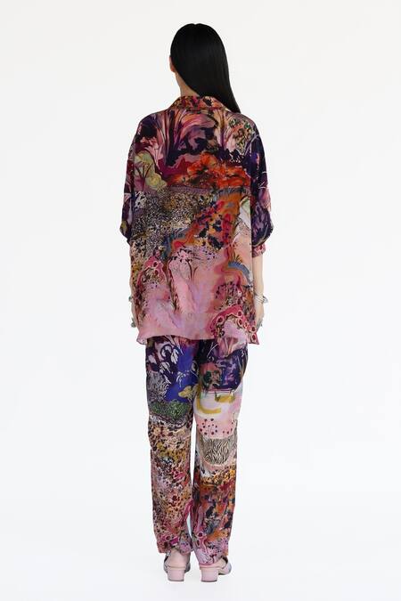 Amka Designer Jordan Rose Pink Shirt 