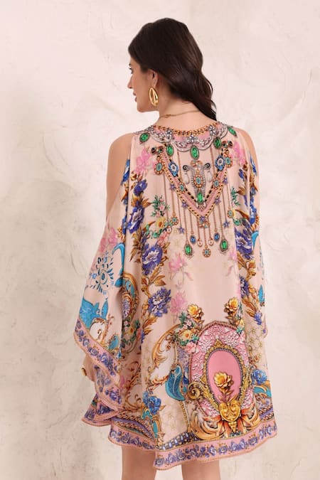 Zariaah Peacock Paradise Kaftan Dress 