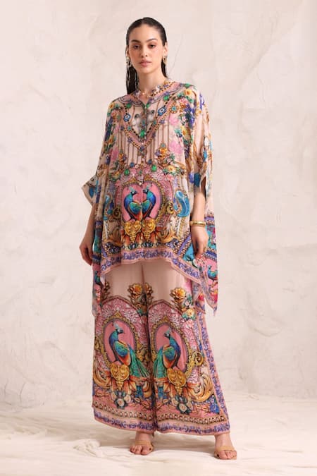 Zariaah Peacock Dreams Kaftan Top 