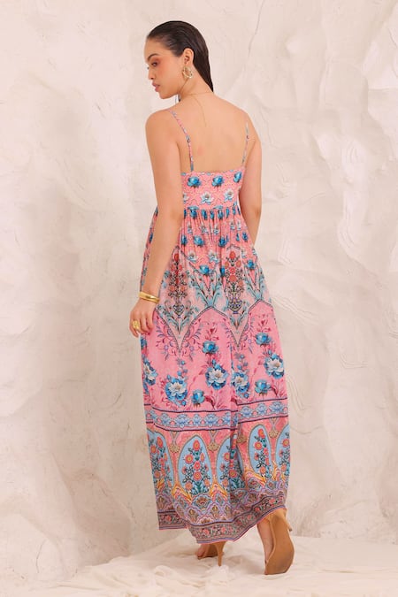 Zariaah Peacock Dreams Midi Dress 