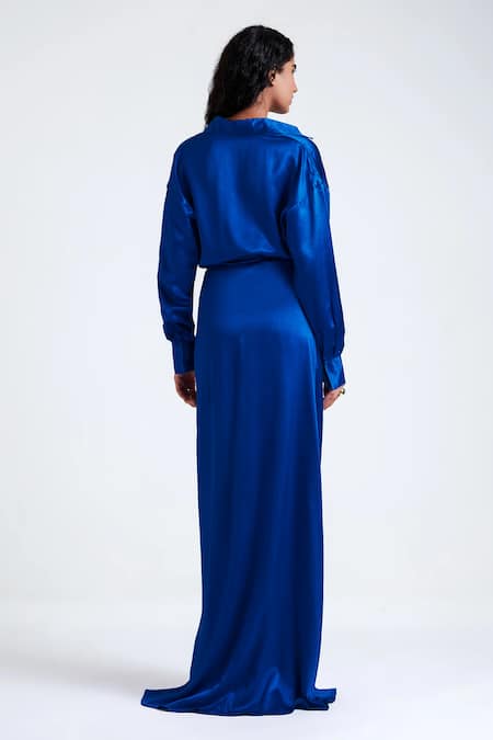 Deme By Gabriella Edith Thigh High Slit Gown 