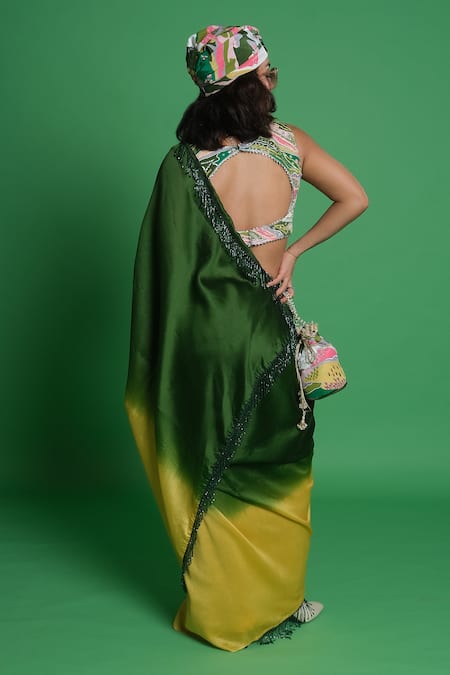 Esha L Amin Ombre Chanderi Saree 