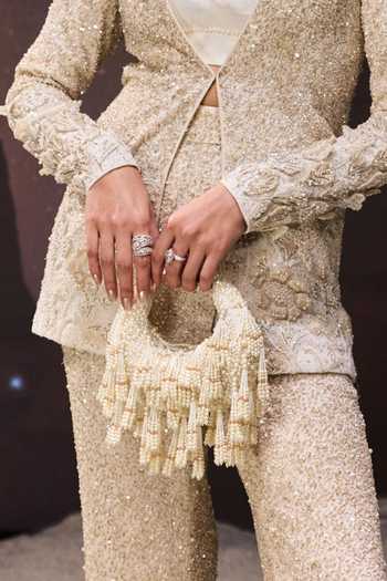 Shop House Of Kosha Ivory Pearls Embellished Hobo Bag Online at Aza Fashions Shop_House Of Kosha_Ivory Pearls Embellished Hobo Bag _Online_at_Aza_Fashions