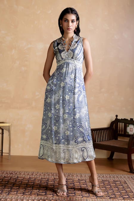 Ritu Kumar Designer Floral Pattern Dress 