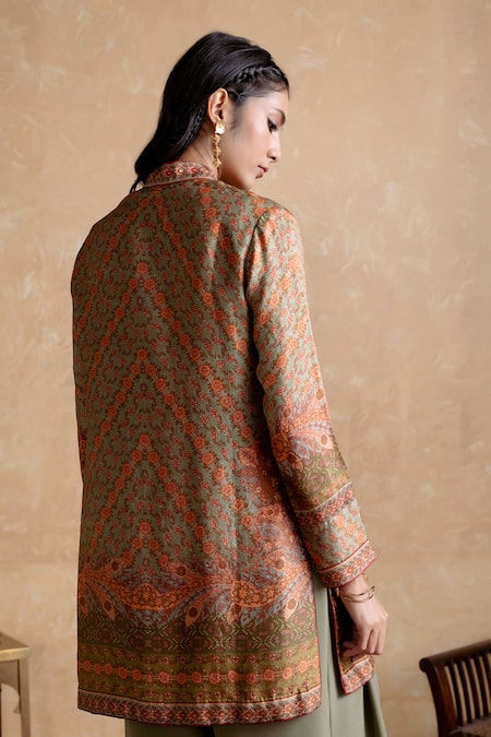 Ritu Kumar Brown Silk Designer Kurta 