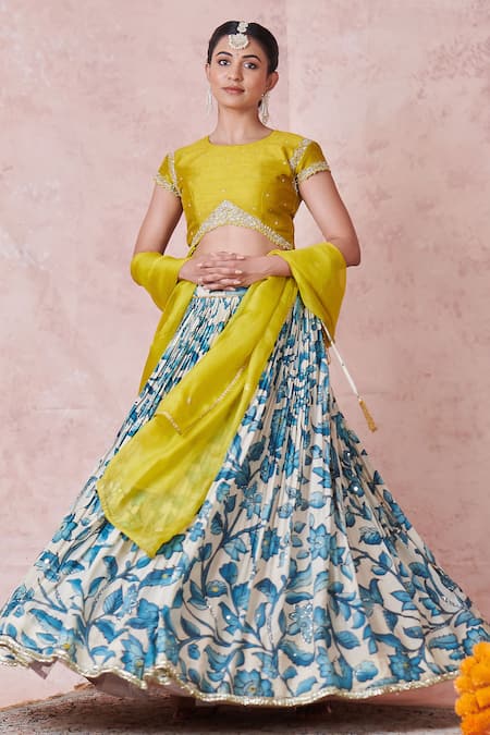 Aamra By Lavanya Hand Embroidered Lehenga Set 