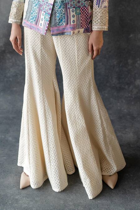 Shachi Sood Multi Color Chanderi, Silk Designer Chandani Jacket Kurta And Sharara Set Online at Aza Fashions Shachi Sood_Multi Color Chanderi, Silk Designer Chandani Jacket Kurta And Sharara Set _Online_at_Aza_Fashions