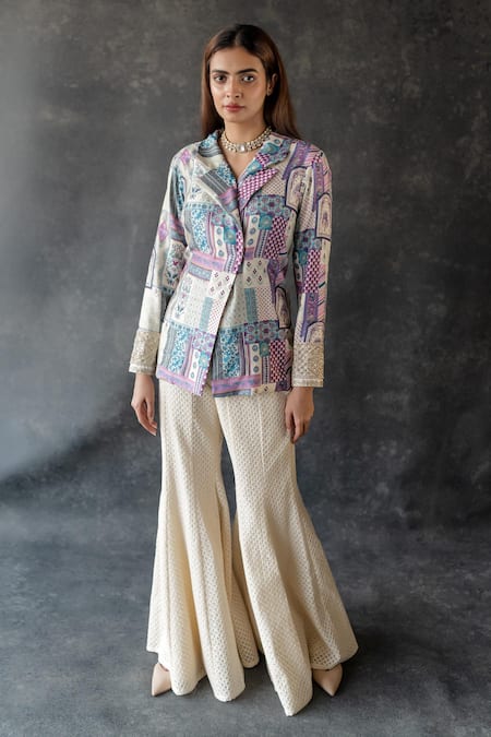 Shachi Sood Designer Chandani Jacket Kurta & Sharara Set 