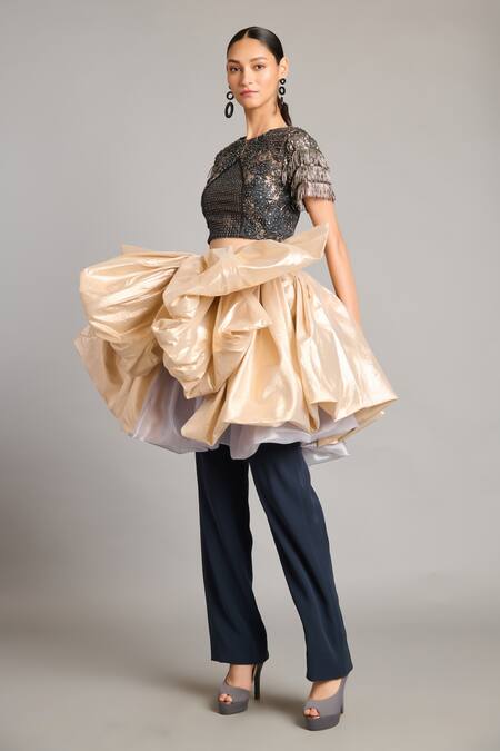 Buy Siddartha Tytler Black Slate Designer Pant Online at Aza Fashions Buy_Siddartha Tytler_Black Slate Designer Pant _Online_at_Aza_Fashions