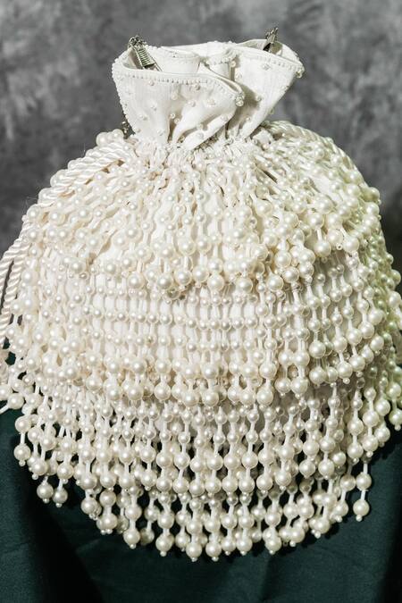 Shop The Purple Sack White Pearls Ponanza Potli Online at Aza Fashions Shop_The Purple Sack_White Pearls Ponanza Potli _Online_at_Aza_Fashions