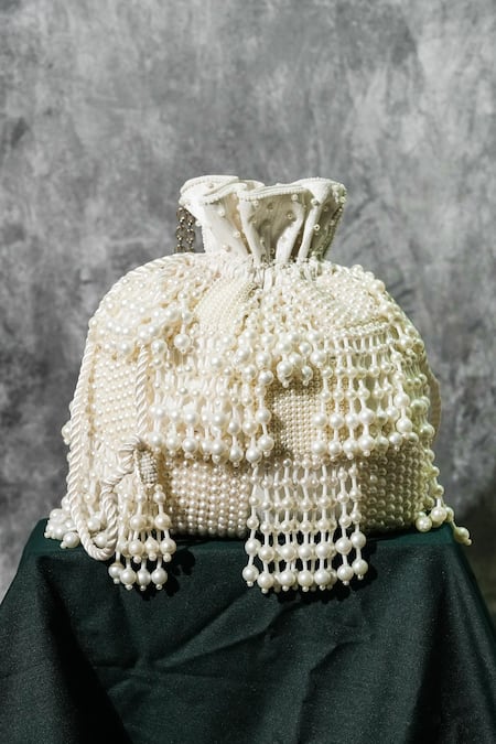 The Purple Sack White Pearls Ponanza Potli