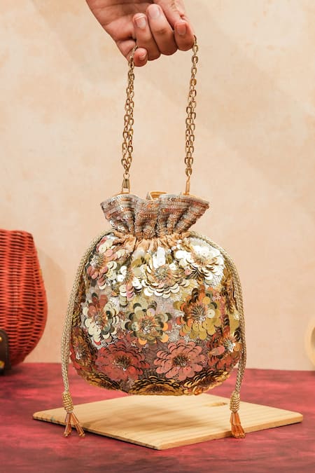 The Purple Sack Polma Flower Potli 