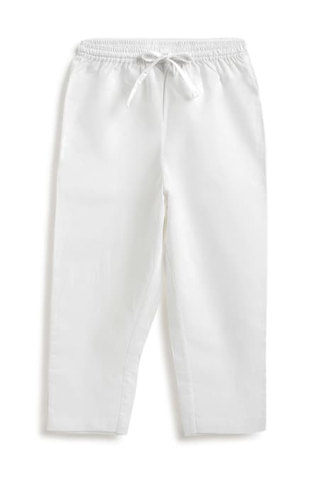 Buy_Tiber Taber_Pink Cotton Embroidery Striped Kurta And Pyjama Set _Online_at_Aza_Fashions