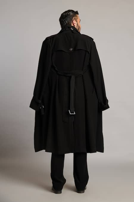 Siddartha Tytler Double-Breasted Black Blazer 