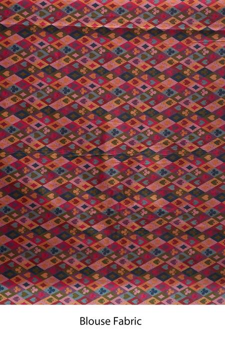 Torani Orange Silk Embroidery Saree Set Online at Aza Fashions Torani_Orange Silk Embroidery Saree Set _Online_at_Aza_Fashions