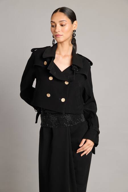 Buy_Siddartha Tytler_Black Crystal Kamarbandh _Online_at_Aza_Fashions