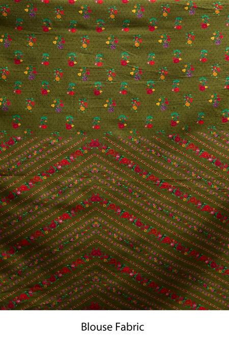 Shop_Torani_Green Silk Tassels Floral Embroidered Saree_Online_at_Aza_Fashions