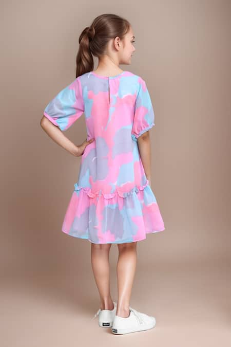 Petite Pomme Multicolor A-line Dress 