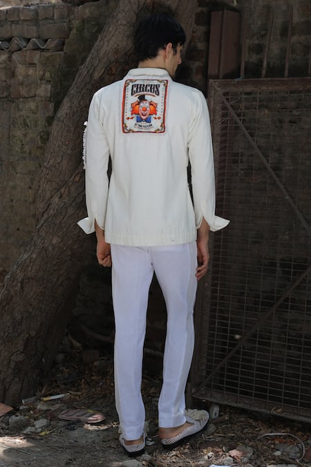 Ankur J Designer Crochet Shirt 