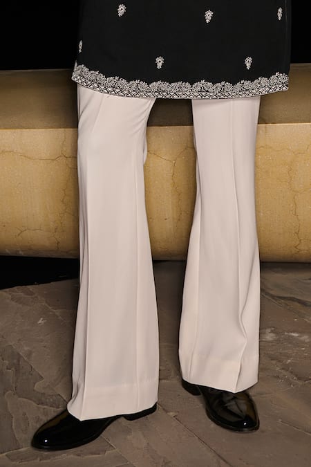 Buy Contrast By Parth Black Silk Embroidery Zypher Hand Kurta Set Online at Aza Fashions Buy_Contrast By Parth_Black Silk Embroidery Zypher Hand Kurta Set _Online_at_Aza_Fashions