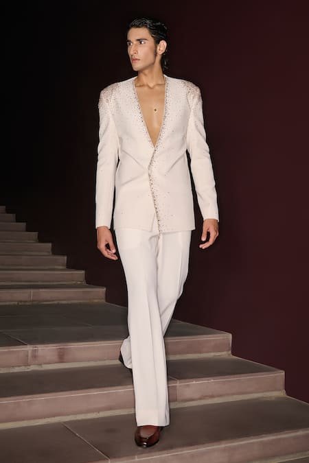 Contrast By Parth Monarch Tuxedo Set 