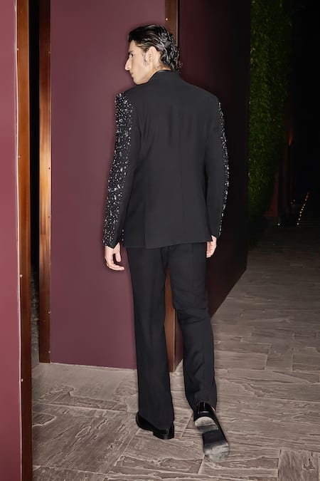 Contrast By Parth Starbeam Hand Embroidered Tuxedo Set 
