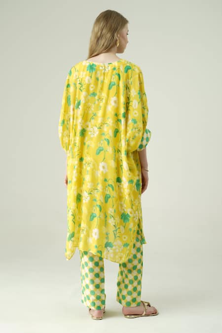 Surabhi Arya Floral Print Kaftan & Pant Set 